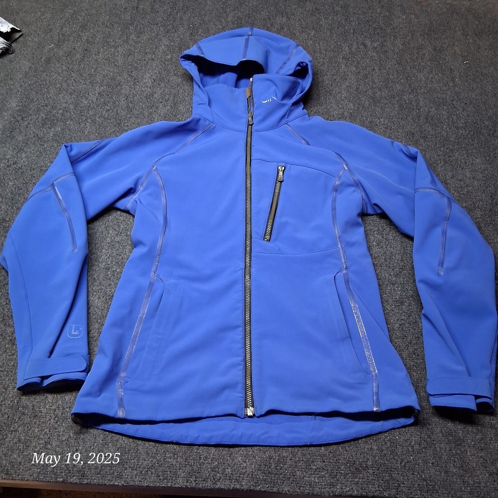 Burton AK Dryride Waterproof Anorak Softshell Jacket Women Large Blue Ski